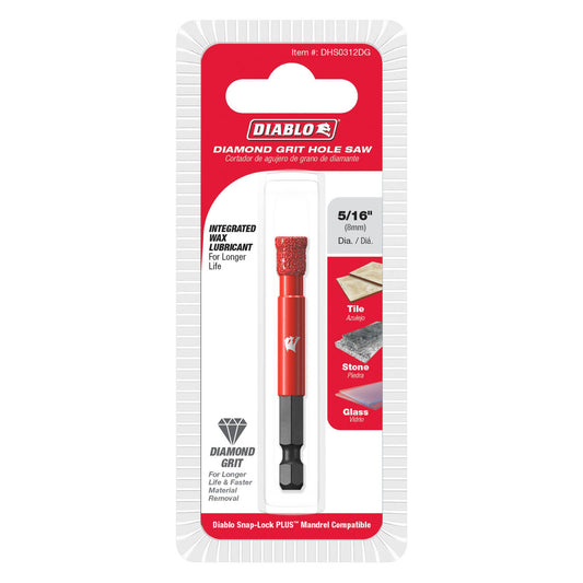 Diablo Diamond Grit Hole Saw - 5" - 62mm