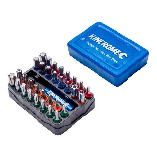 Kincrome 33 Piece Torx and Hex Bit Set - S2 Steel - 70mm x 35mm x 50mm
