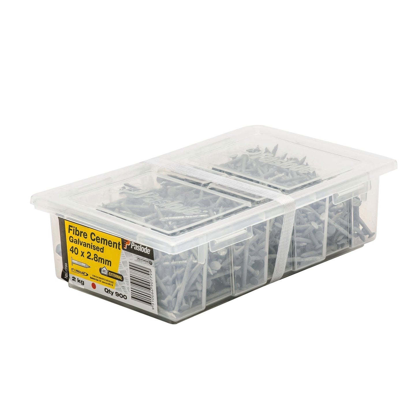Paslode Galvanised Fibre Cement Nails - 40 x 2.8mm - 900 Pack