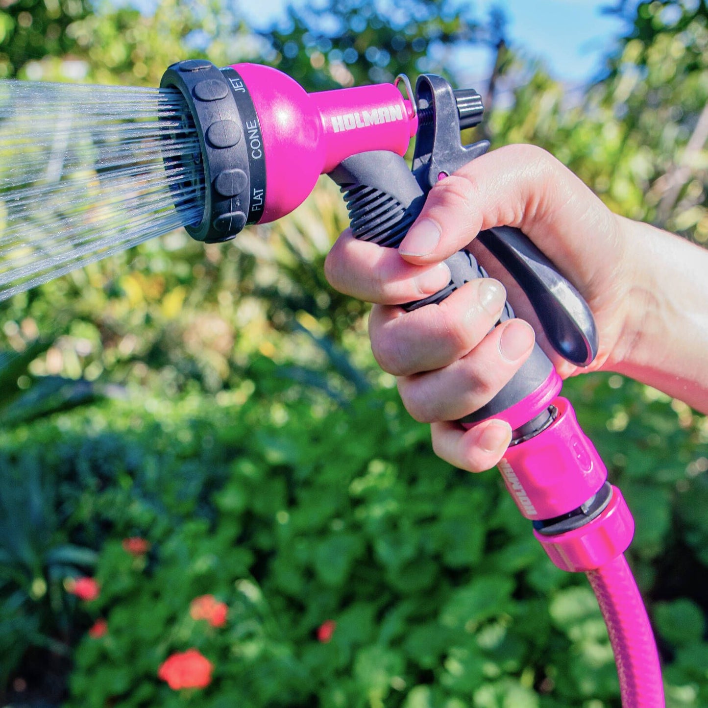 Holman Spray Gun and Connector Set - 12mm - Pink - 8 Functions