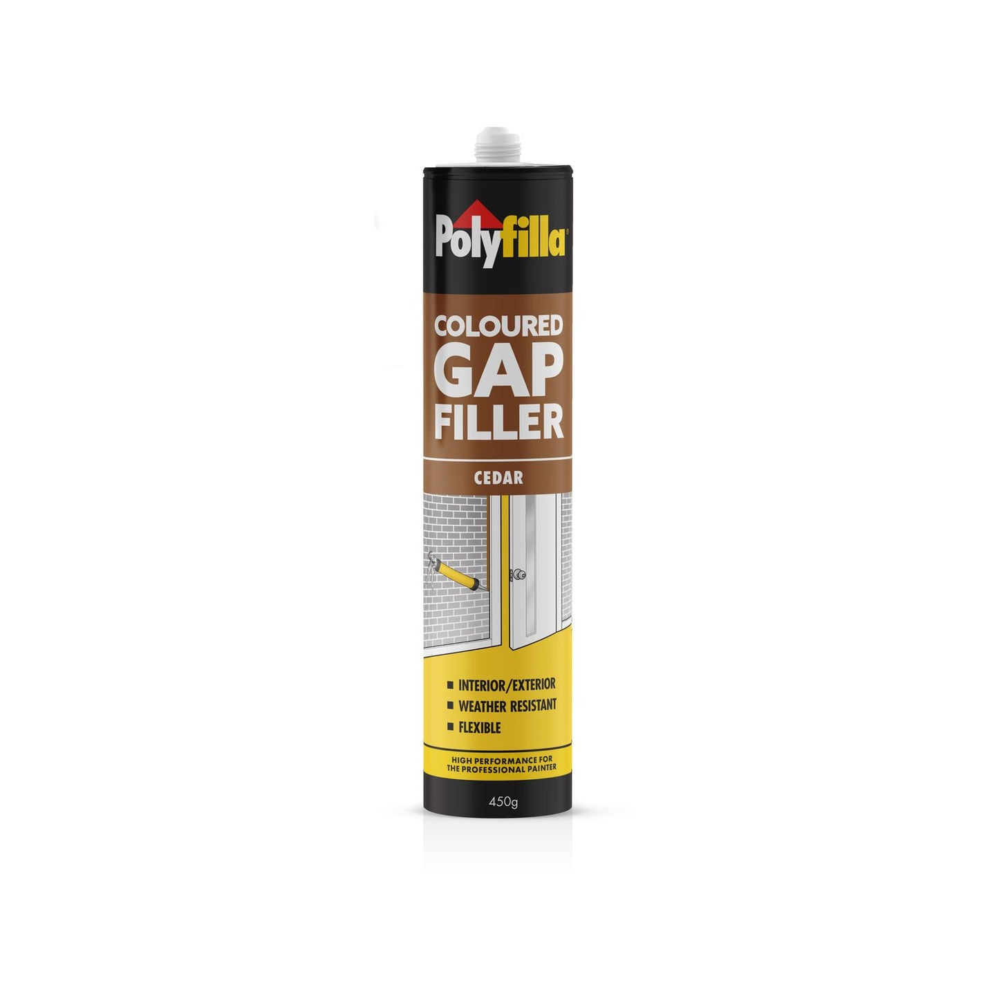 Poly Coloured Caulk Gap Filler - 450g - Cedar