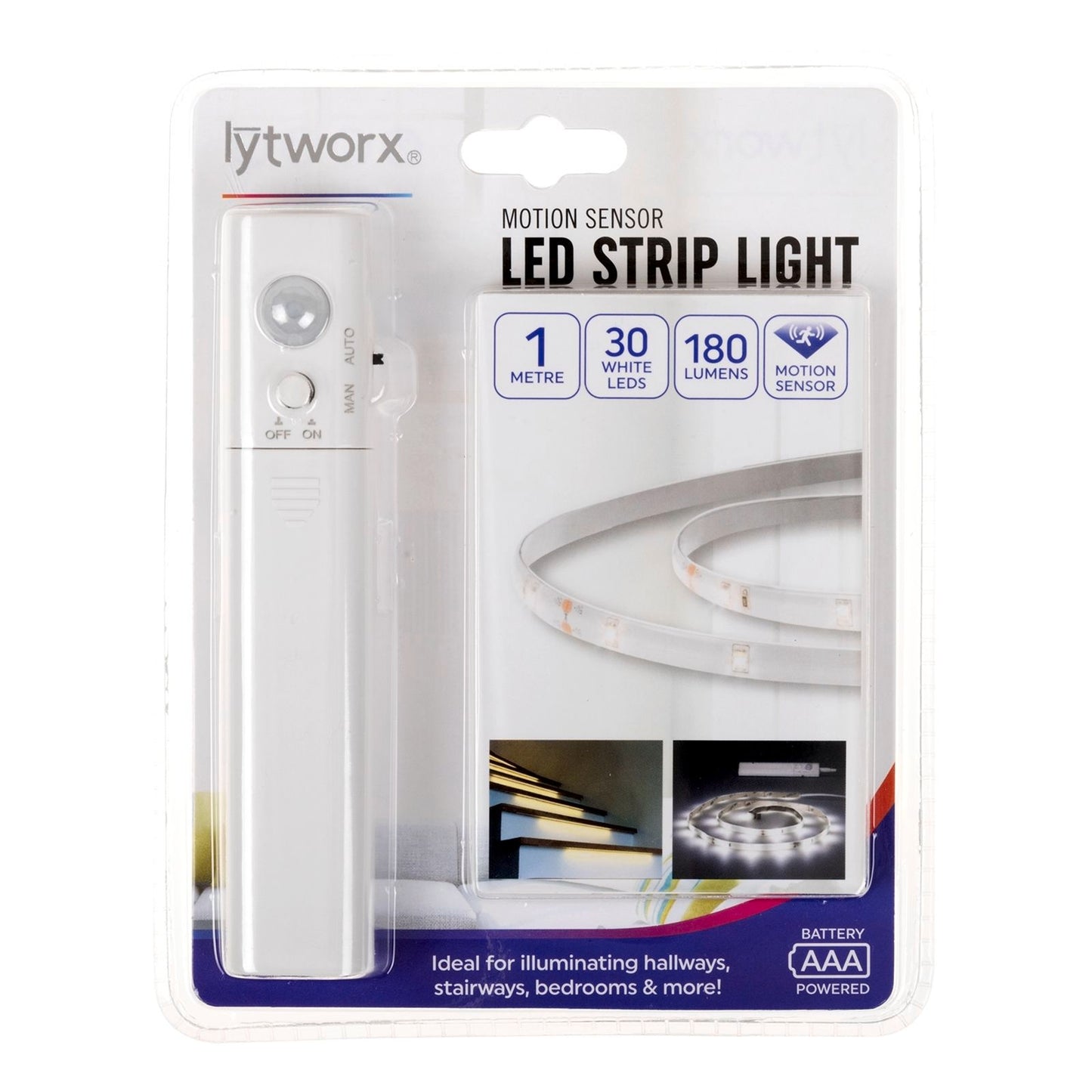 Lytworx Motion Sensor LED Strip Light - 1m - 180 Lumens