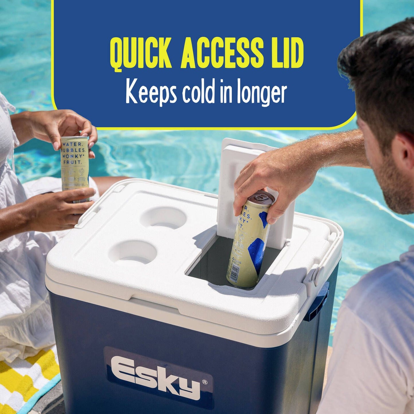 Esky 33L Plain Chilla Hard Cooler - Blue