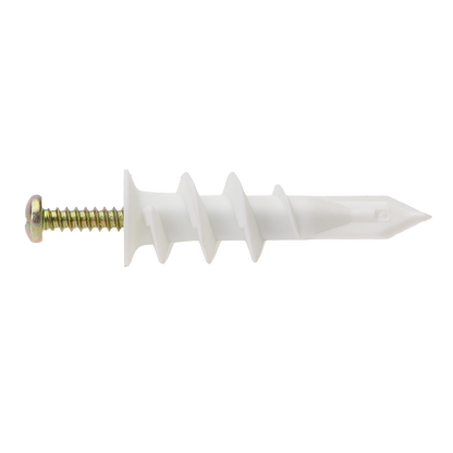 Ramset Nylon Wallmate Plasterboard Anchor with Screws - 43 x 73mm - 10 Pack
