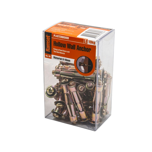 Ramset Hollow Wall Anchor - 6 x 13mm - 20 Pack