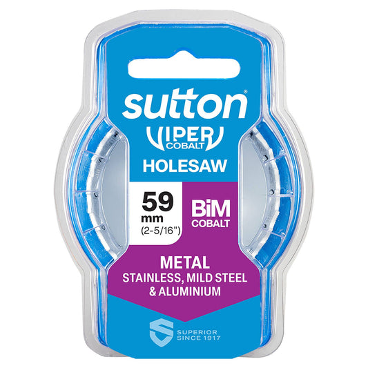 Sutton Tools Viper Cobalt Bi Metal Holesaw - 59mm