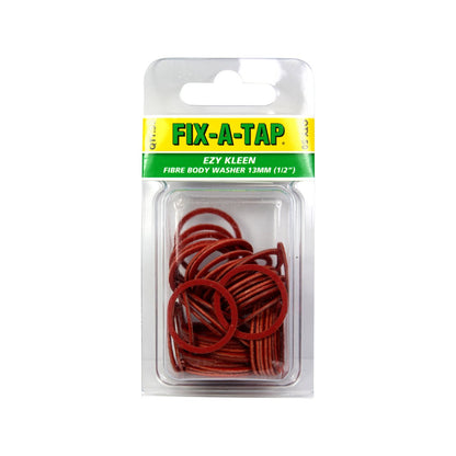 Fix a Tap Ezy Kleen Fibre Body Washer 50 Pack 13mm Red Leak Repair