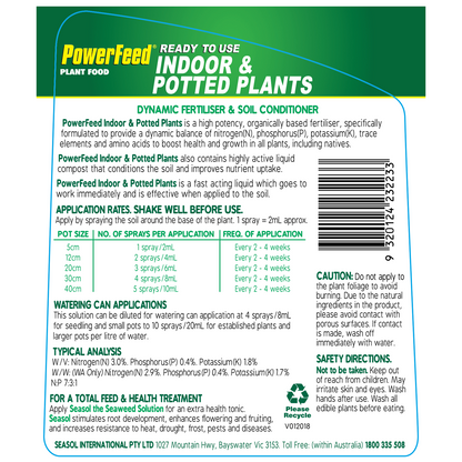 PowerFeed Plant Food - 1.25L - Indoor & Potted