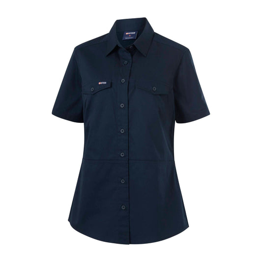 Citeco Womens Short Sleeve Shirt - Size 16 - Navy