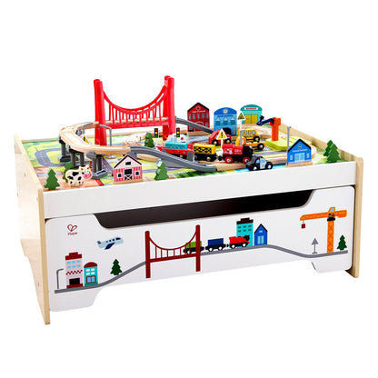 Hape Railway Storage Table Set with Drawer E8941 3+ 814mm