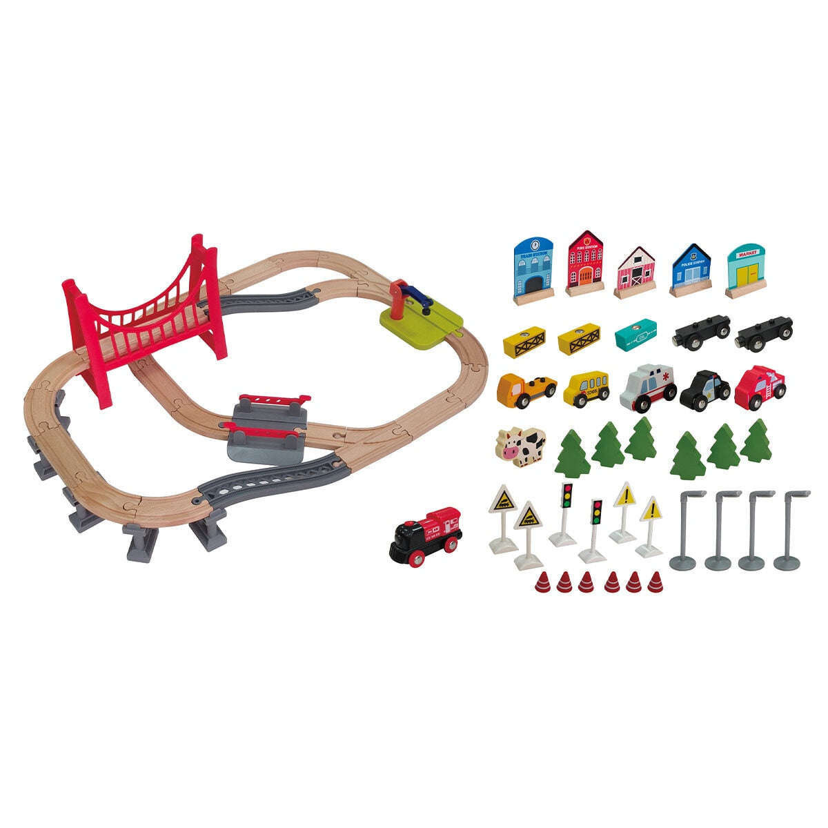 Hape Railway Storage Table Set with Drawer E8941 3+ 814mm