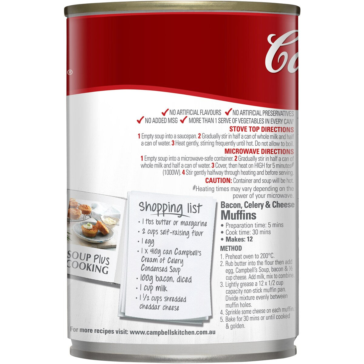 Campbells Condensed Soup Cream of Celery 410g