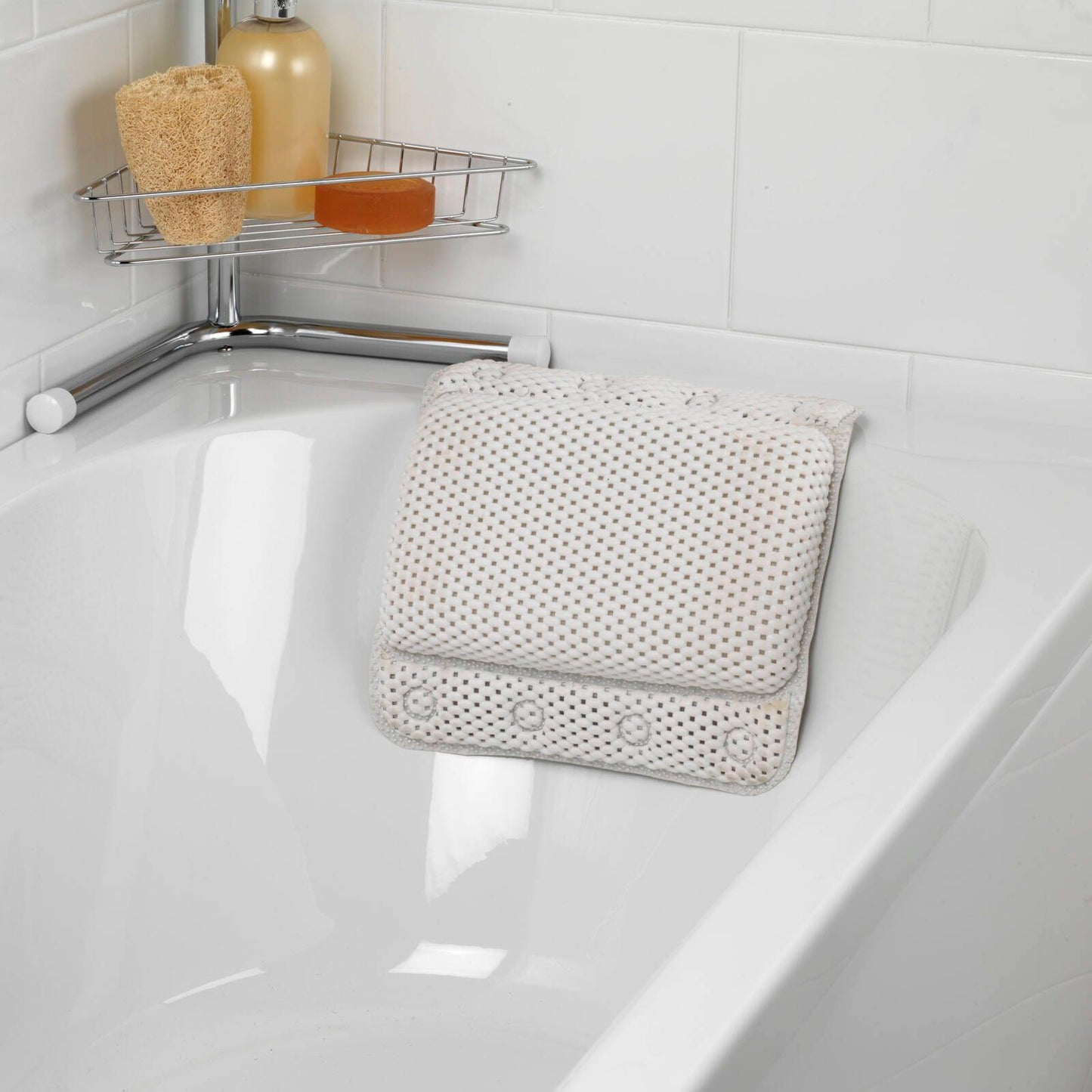 Beldray Antibac Bath Pillow - 290 x 230 x 80mm - White