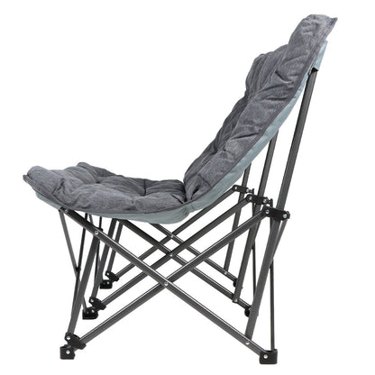 Kingcamp Oversized Padded Double Camping Chair Grey Portable 272kg