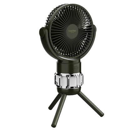 Littledayz Camping Fan and Light Rechargeable QW-F33 Black, 4000 Mah
