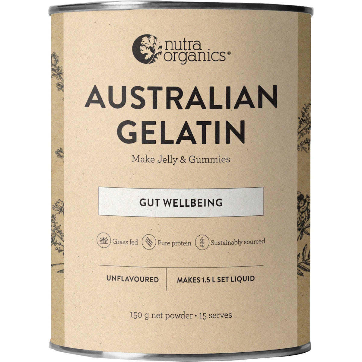 Nutra Naturals Australian Gelatin Powder 150g