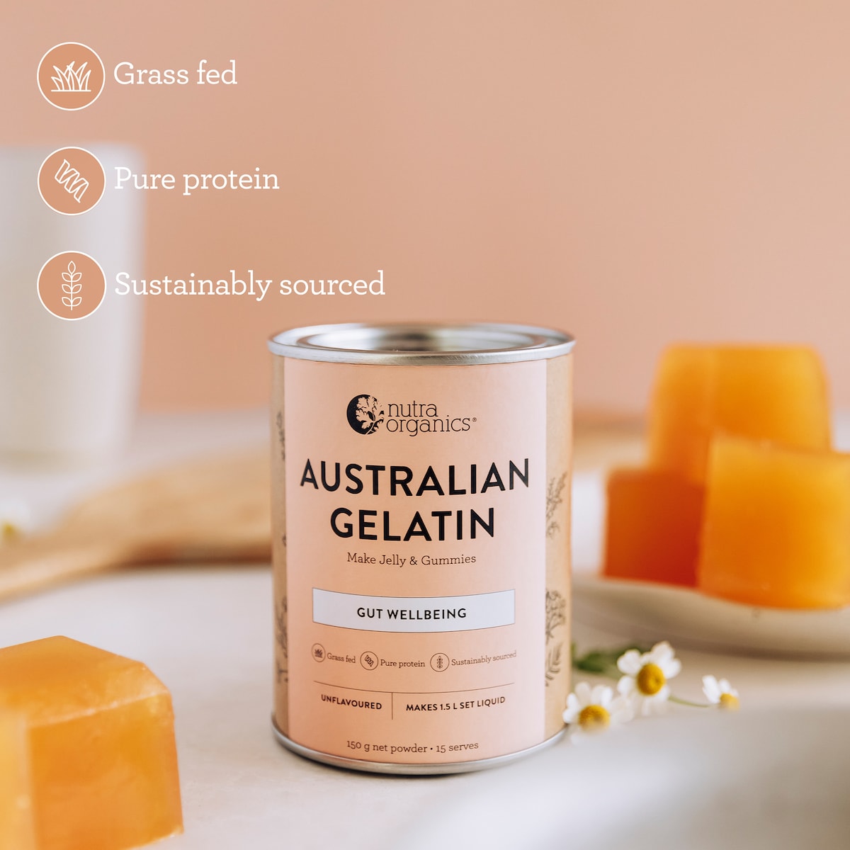 Nutra Naturals Australian Gelatin Powder 150g