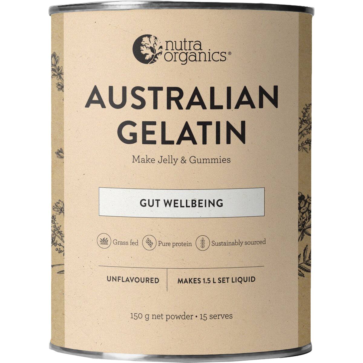 Nutra Naturals Australian Gelatin Powder 150g