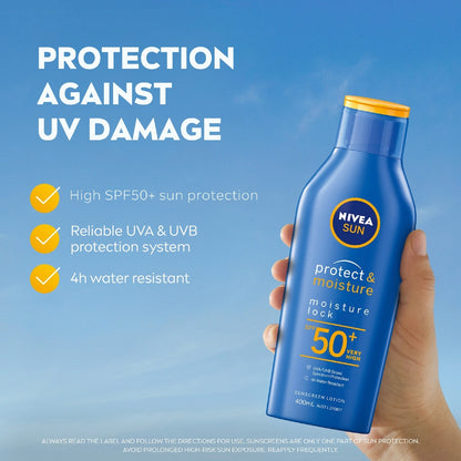 Nivea Spf 50+ Sun Protect & Moisture Sunscreen 400ml