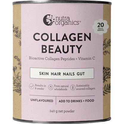 Nutra Naturals Collagen Beauty Skin Hair Nails Gut Unflavoured 240g