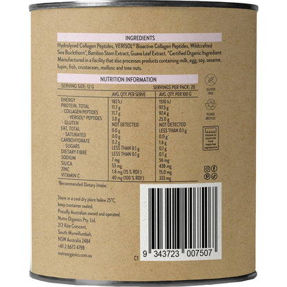 Nutra Naturals Collagen Beauty Skin Hair Nails Gut Unflavoured 240g