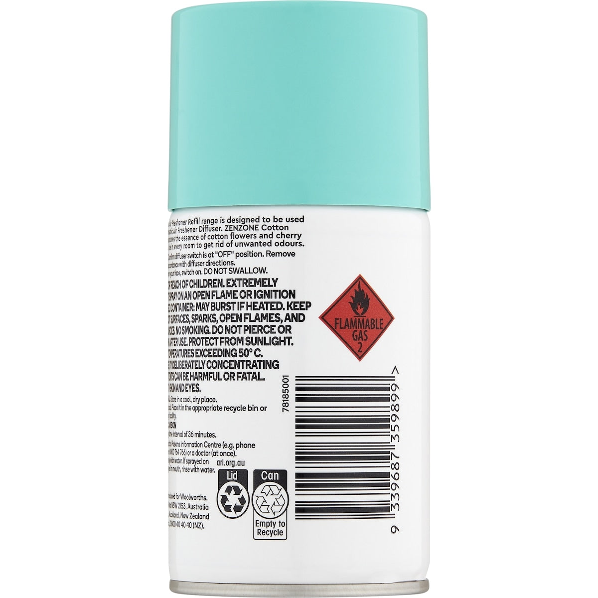 Zenzone Air Freshener Refill Cotton Blossom 180g
