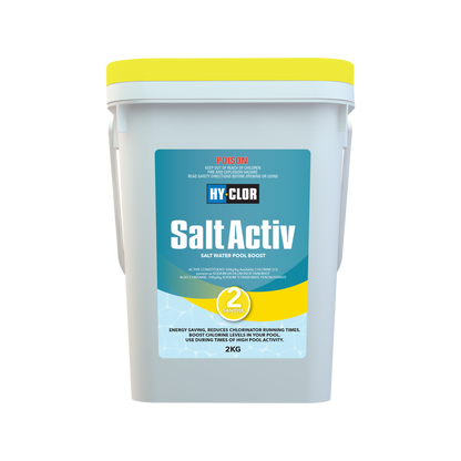 Hy Clor Salt Activ Salt Boost 2kg Sodium Dichloroisocyanurate Chlorine Booster