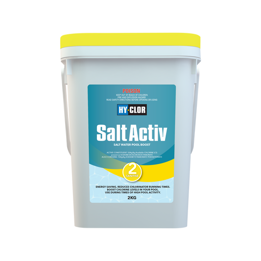 Hy Clor Salt Activ Salt Boost 2kg Sodium Dichloroisocyanurate Chlorine Booster