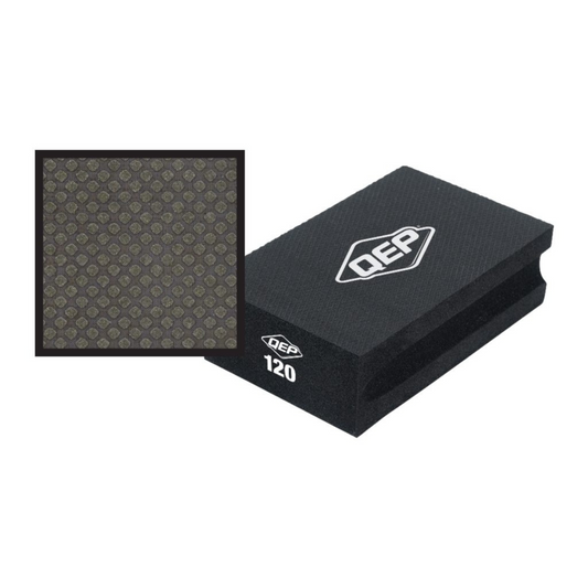 QEP Diamond Sanding Block - 120 Grit - 60 x 95mm