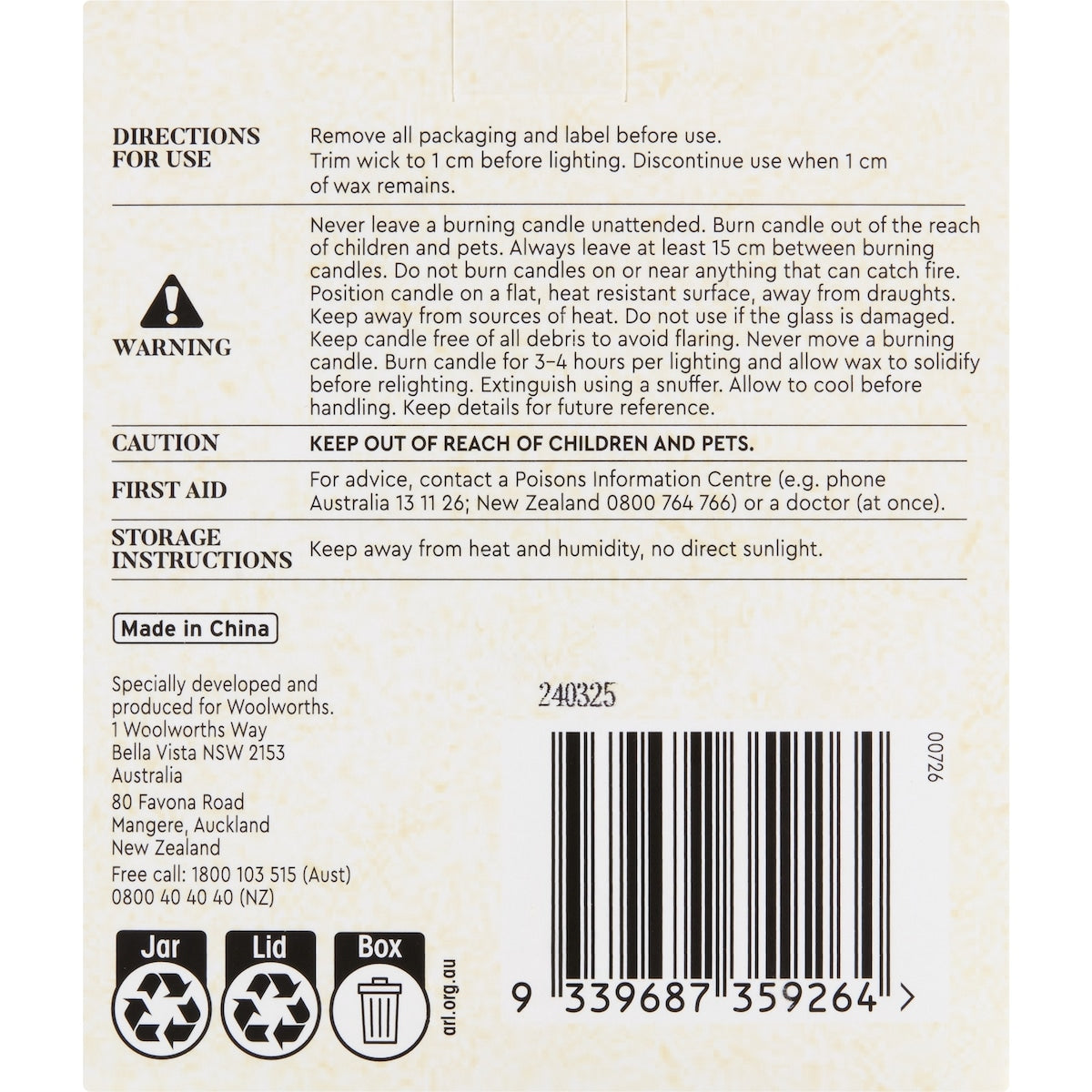 Zenzone Soy Blend Candle Zesty Citrus & Oud 260g