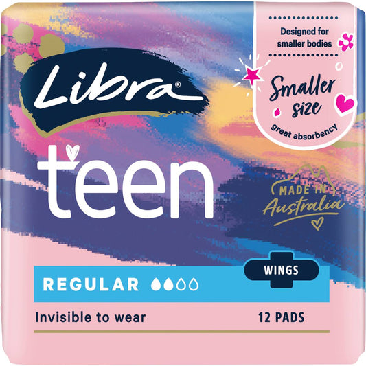 Libra Girl Ultra Thins Pads Wings Regular 12 Pack