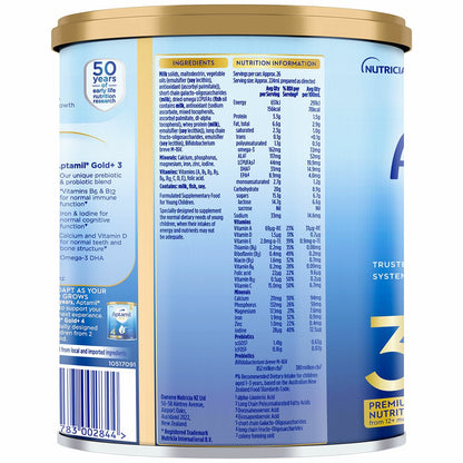 Aptamil Gold+ Stage 3 Toddler Formula 1 Year+ Gentle 3 x 900g