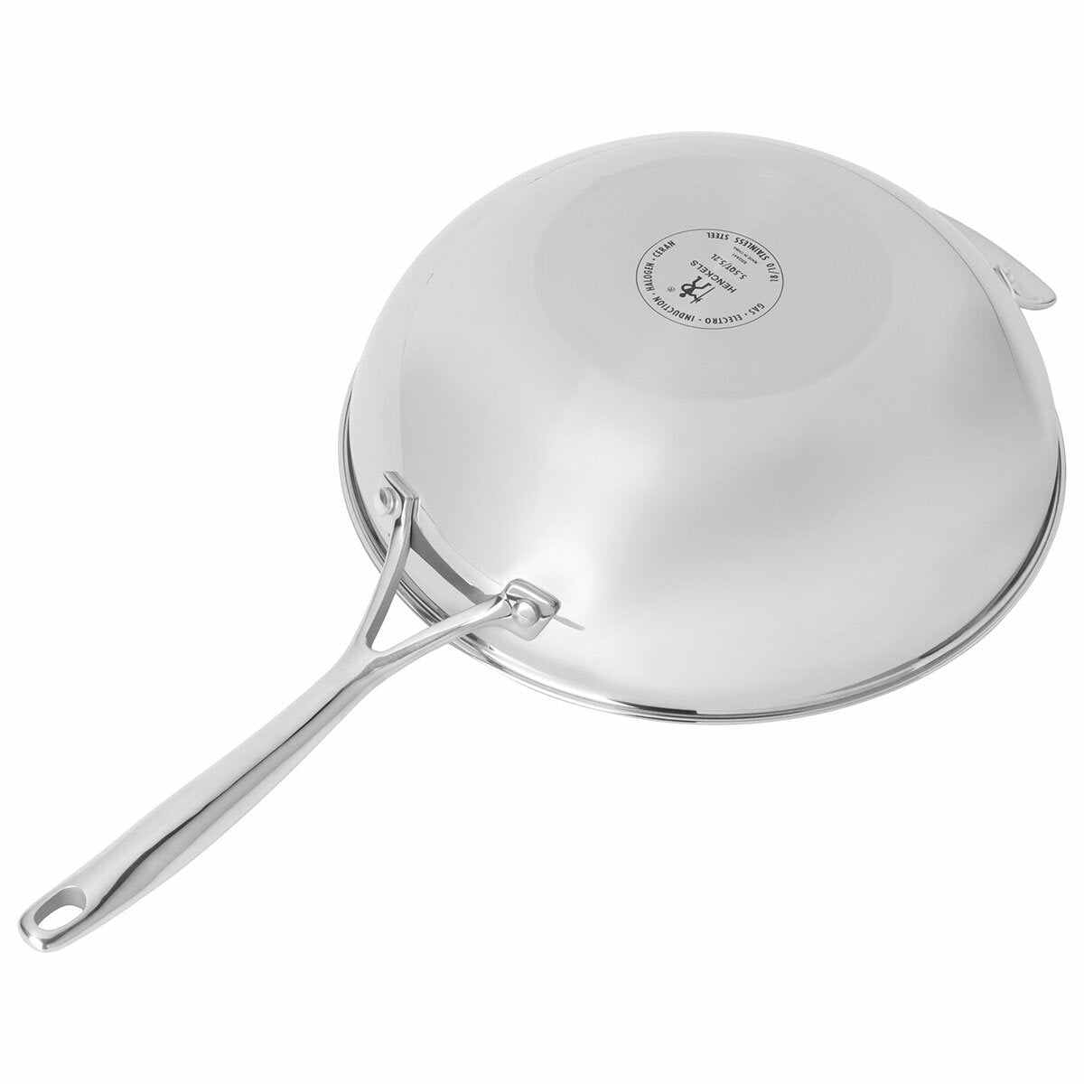 Henckels Paradigm Non-Stick Wok with Lid Tri-Ply Stainless 30cm
