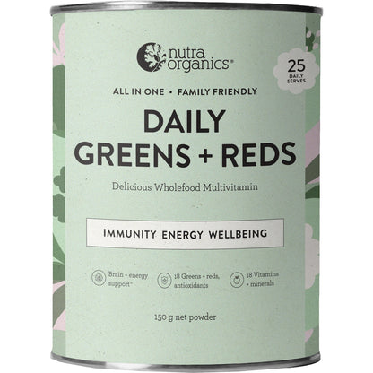 Nutra Naturals Daily Greens & Reds Powder 150g