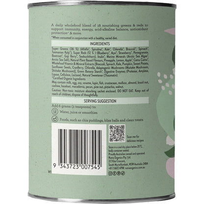 Nutra Naturals Daily Greens & Reds Powder 150g