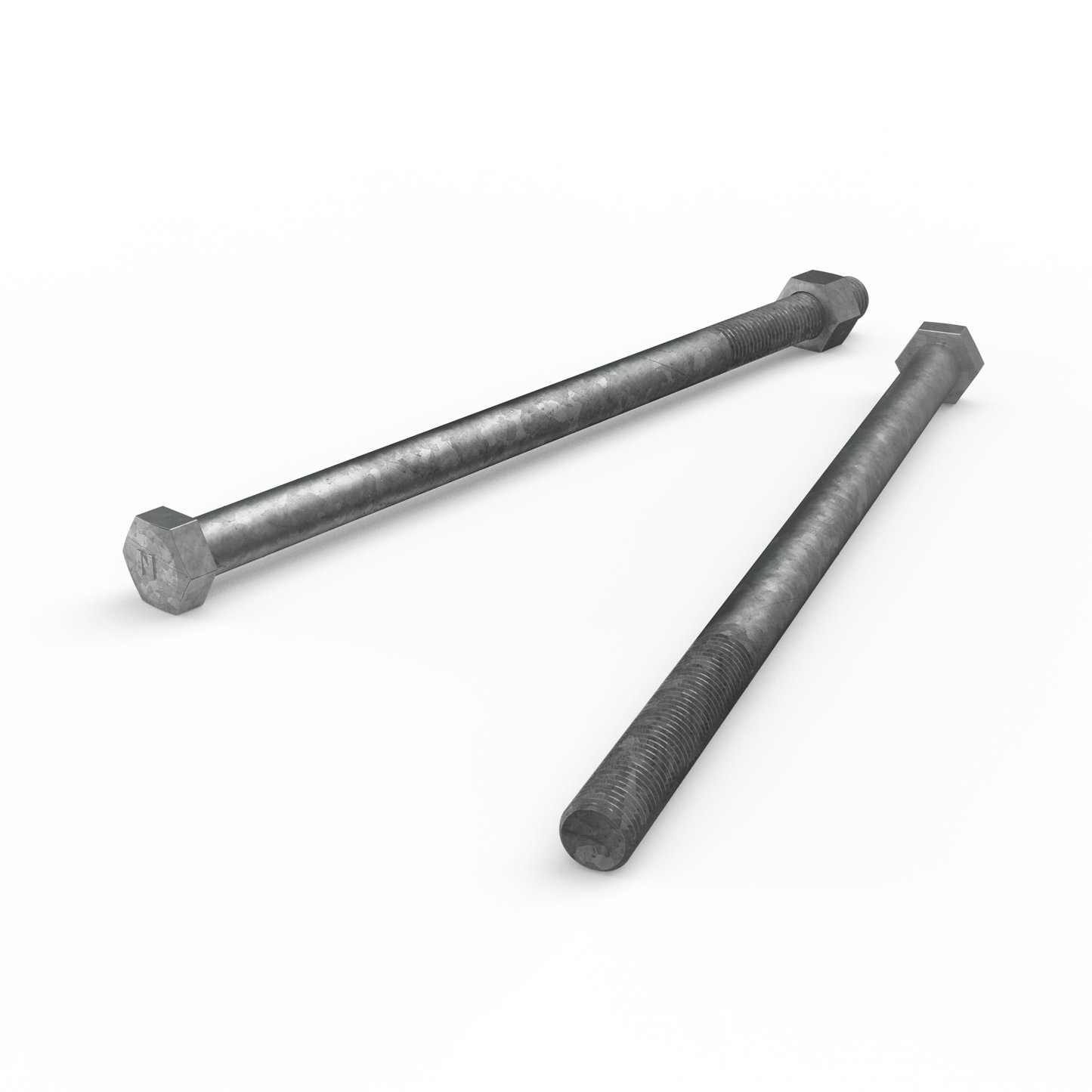 Zenith Hot Dip Galvanised Hex Head Bolts - M16 x 300mm - 12 Pack