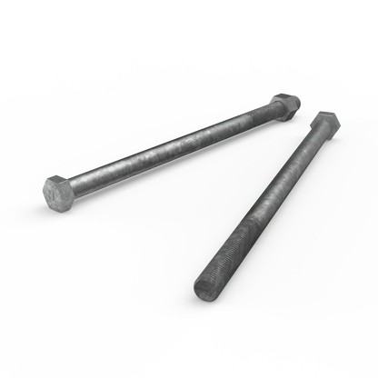 Zenith Hot Dip Galvanised Hex Head Bolts - M16 x 300mm - 12 Pack