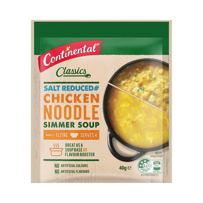 Continental Chicken Noodle Salt Reduced Soup Serves 4 - 40g