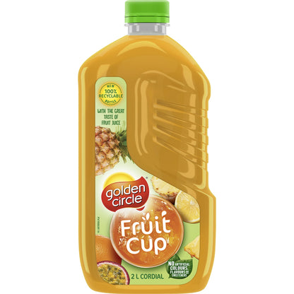 Golden Circle Fruit Cup Cordial Pineapple Drink Cordials 2l