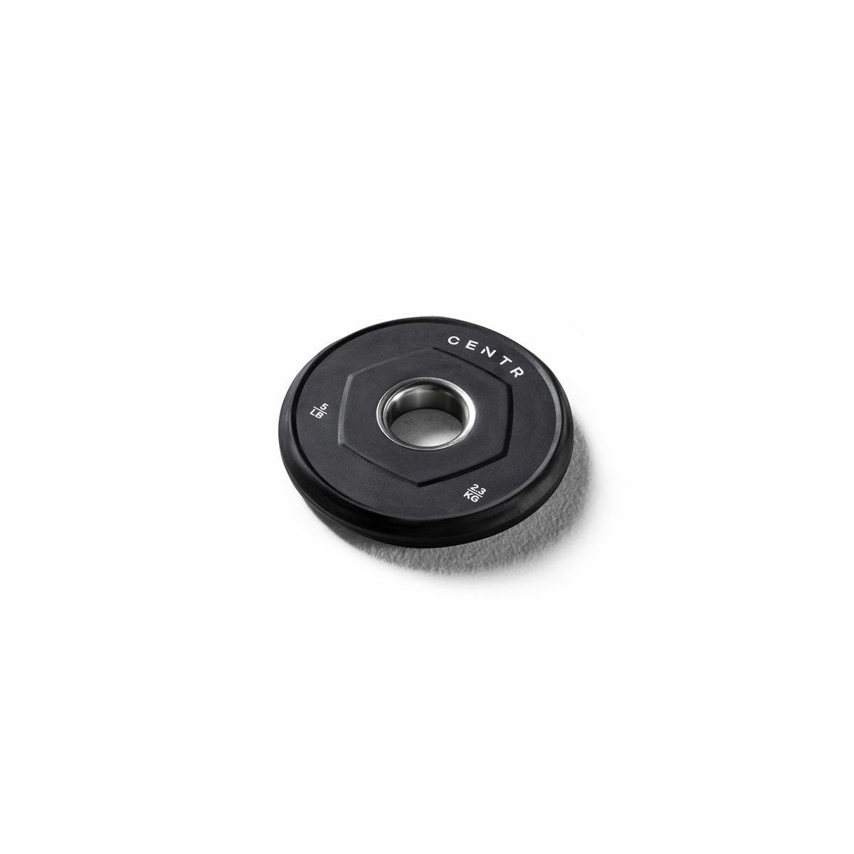 Centr Rubber Olympic Weight Set with Bar Black Chrome Plates and Locking Collars 136kg 2.13m