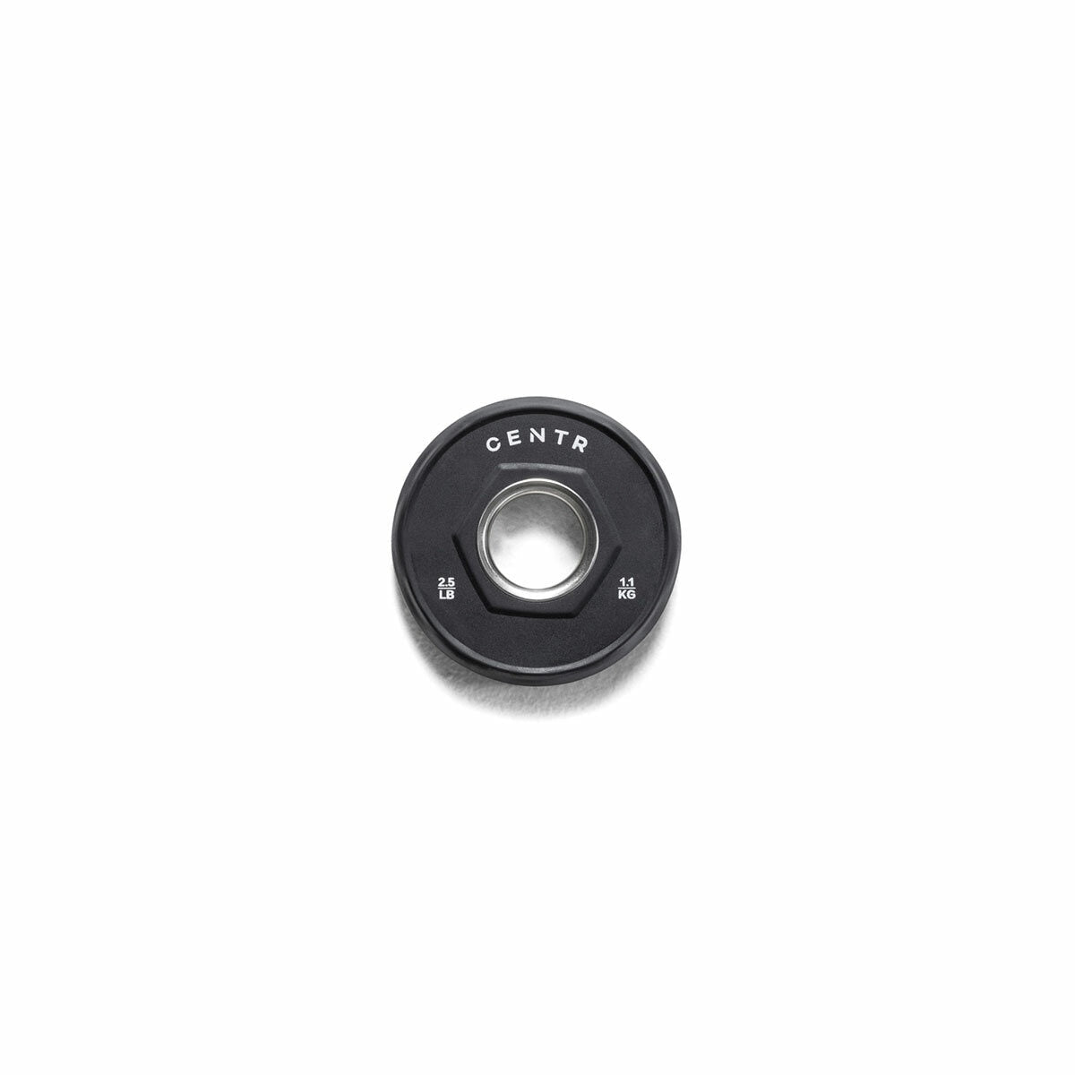 Centr Rubber Olympic Weight Set with Bar Black Chrome Plates and Locking Collars 136kg 2.13m