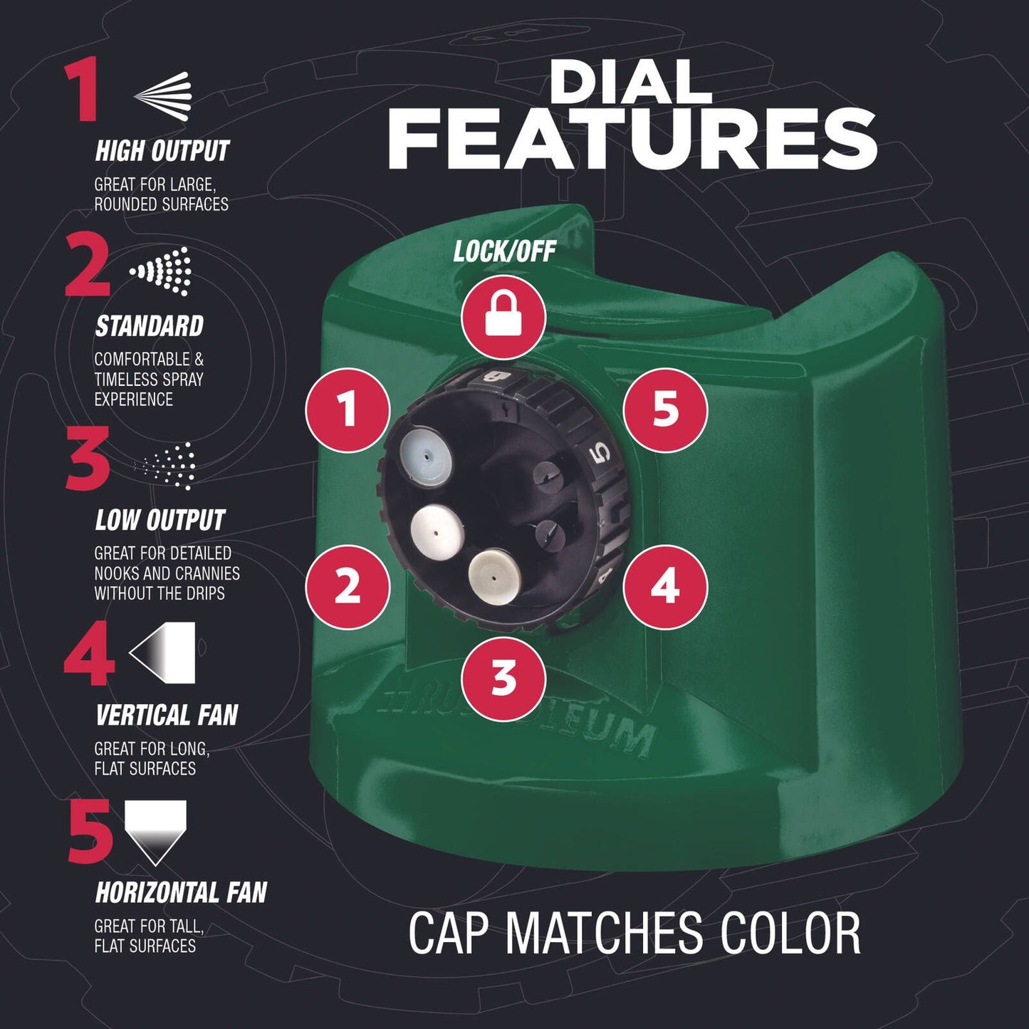 Rust Oleum Custom Spray - 5 in 1 - Gloss Dark Hunter Green - 340g