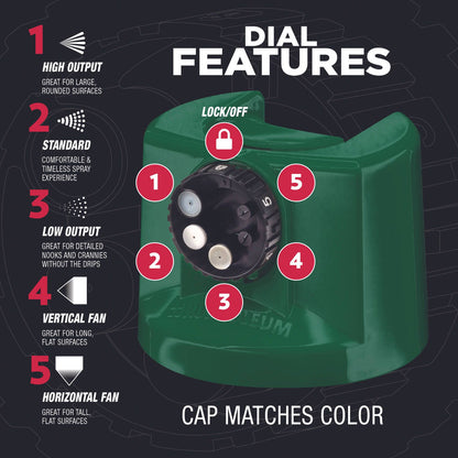 Rust Oleum Custom Spray - 5 in 1 - Gloss Dark Hunter Green - 340g