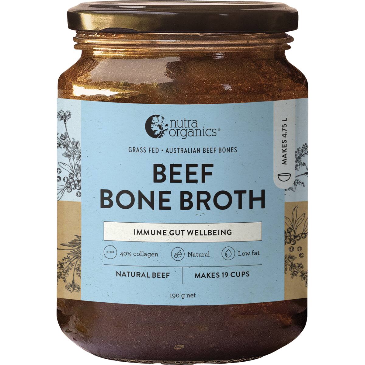 Nutra Naturals Beef Bone Broth 190g