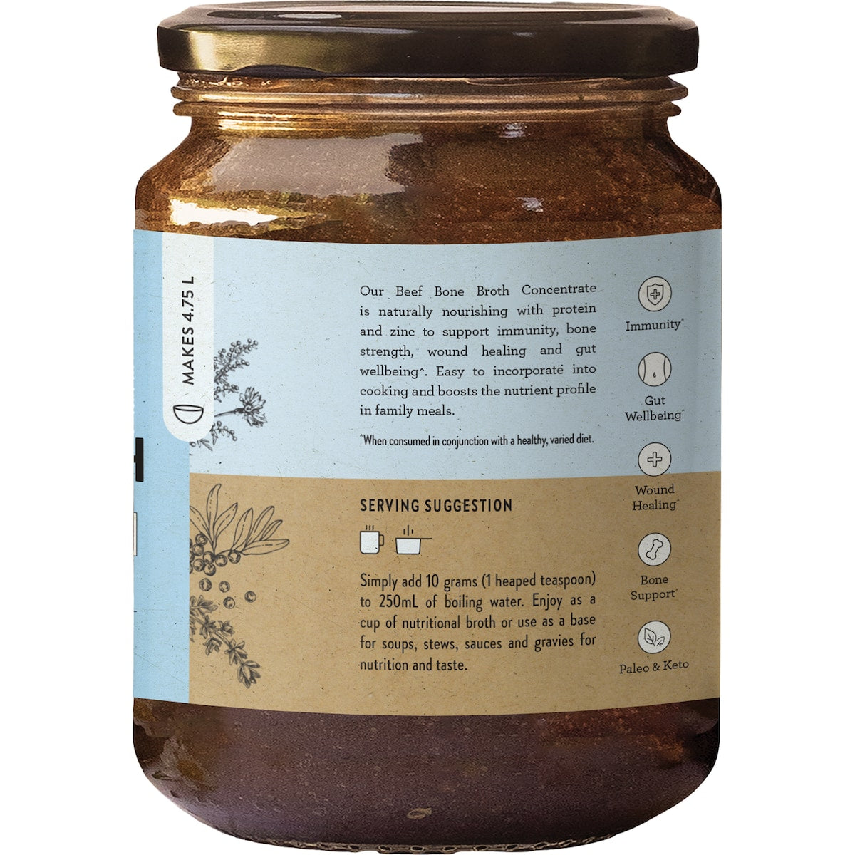 Nutra Naturals Beef Bone Broth 190g