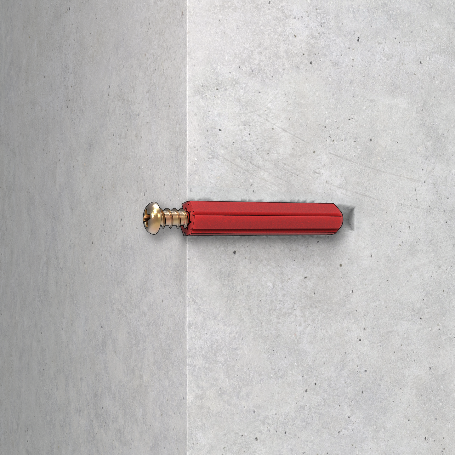 Ramset Red Wall Plugs - 6 x 25mm - 100 Pack