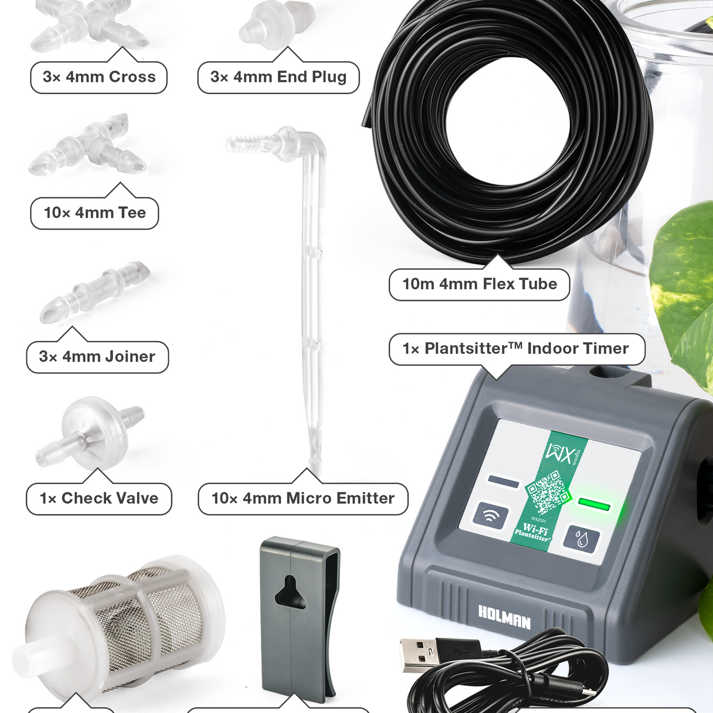 Holman Wi Fi Plantsitter Indoor Timer Kit - 216 x 100 x 146mm