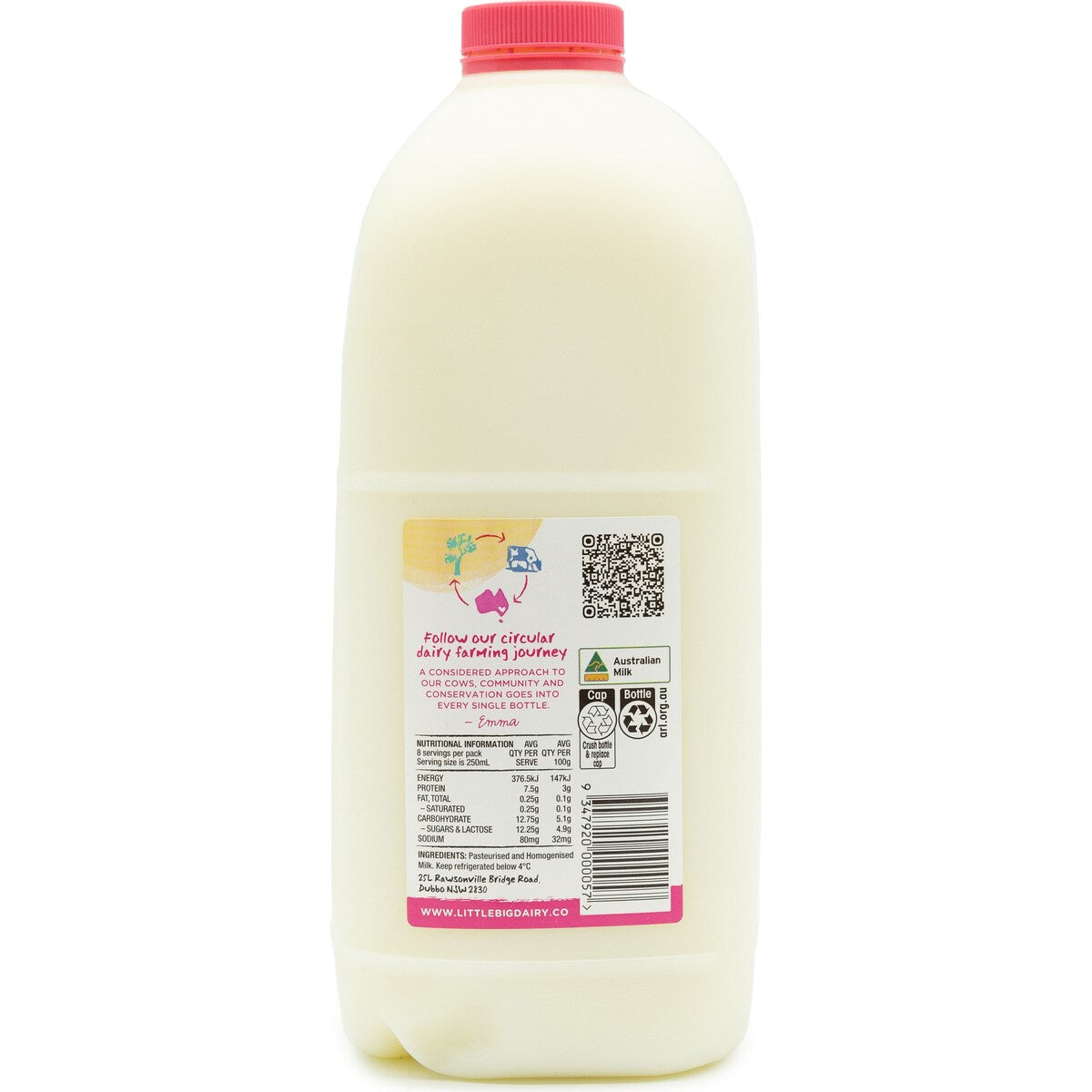 The Little Big Dairy Company No Cream Milk 2l