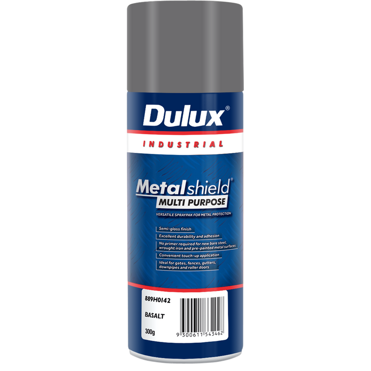 Dulux Metalshield Spray Paint - 300g - Satin Basalt