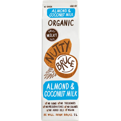 Nutty Bruce Organic Almond CoconutÂ PlantÂ Milk 1l
